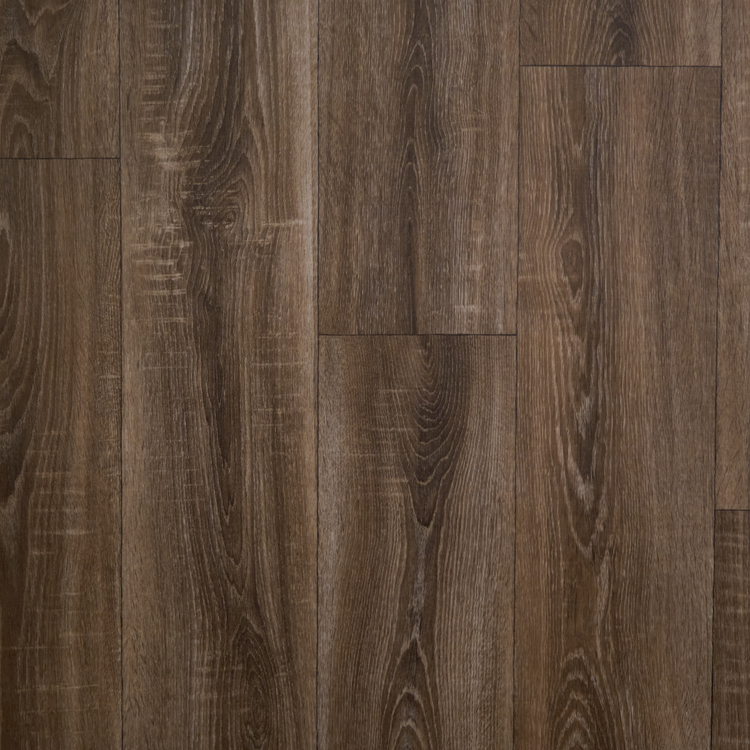 Покриття з ПВХ для підлоги (лінолеум) "Стандарт новий" ТМ "ЛІНОПЛАСТ", ширина 3 м, дошка темно-коричнева